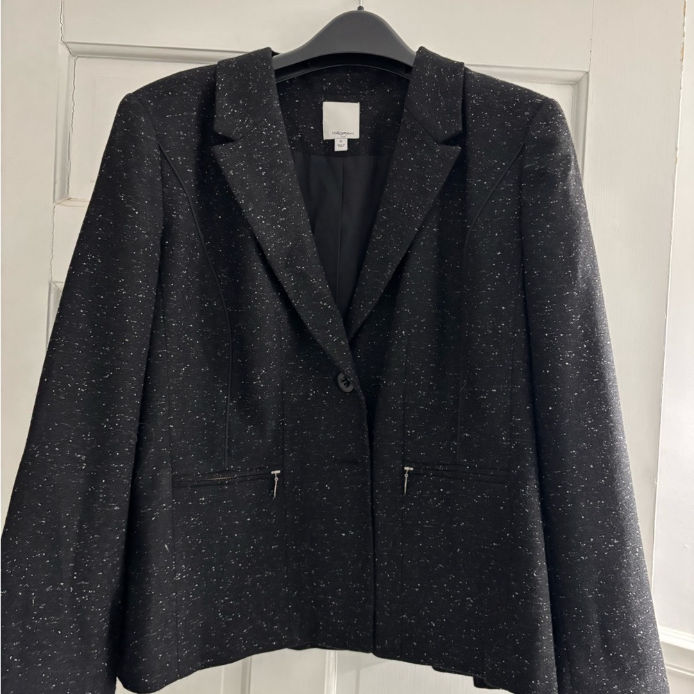 Halogen Black Textured Women's Blazer